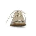 thumbnail image 2 of Wanted 2 Tone Lace Up Oxford Shoes Gold, 2 of 11