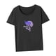 thumbnail image 5 of Camiseta para mujer Verano Suave Tops de verano para mochileros, desplazamientos, viajes de vacaciones Gris, 5 of 7