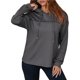 thumbnail image 2 of Sudadera con Capucha para Mujer, Informal, de Punto Gofre, de Larga, con Cordón Ajustable, Ligera, con Capucha Gris Oscuro L, 2 of 8