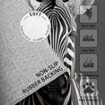 thumbnail image 2 of 4x5 Rug, Zebra Rug, 3D Wild Animal Rugs for Living Room Bedroom, African Wildlife Black Carpet, Washable & Non Slip & Soft Low Pile Large Indoor Area Rug, Zebra Home Decor & Gifts, 2 of 7