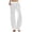 White, variant on vigerkar Women's Velvet Pants Drawstring Waist Wide Leg Casual Lounge Pant (Red, XL)