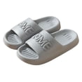thumbnail image 3 of jiaxiM Home Slippers Women Non Men Slides Quick Dry Open Toe Thick Cushioned Sole Flat Sandals for Beach, Pool, Dorm, Bathroom, Spa, Gym and Travel, 3 of 4