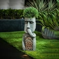 thumbnail image 6 of Clearance Sales! New! Gardening Ornaments, Aurlik Garden Look and Hear Easter Resin Ornaments Led Courtyard Home Design Easter Island Decoration, 6 of 7