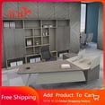 thumbnail image 2 of Writing Computer Desk Standing Students Luxury Makeup Storage Office Desk Drawers Filing Mesa De Escritorio Desk Accessories My Lux Decor Round, 2 of 7