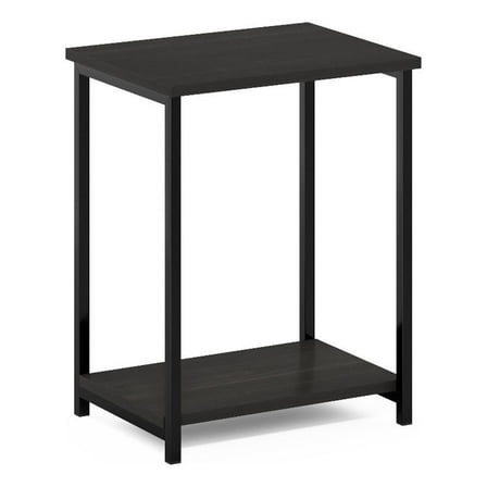 Pemberly Row Industrial Metal Frame End Table in 1-Pack in Espresso