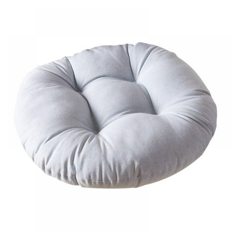 Tiita Floor Pillows Cushions Round Chair Cushion Outdoor Seat Pads for Sitting Meditation Yoga Living Room Sofa Balcony 22X22 inch, Grey