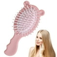 thumbnail image 5 of Mini Hair Brush, Detangling Hairbrush for Kids, Travel Lightweight Cat Ear Hair Brush with Soft Bristles, Ergonomic Non-Slip Handle, Suitable for Wet and Dry Hair, Portable and Easy To Use, 5 of 6