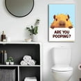 thumbnail image 6 of Funny Dog Cat Bathroom Canvas Wall Art Cute Animal Poster  Restroom Wall Decor Are You Pooping Poster Print Artwork for Toilet Nursery Decor, 6 of 7