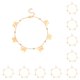 thumbnail image 1 of Qarigey Exquisitas pulseras de tobillo ajustables Delicadas mariposas huecas Tobilleras resistentes para mujer Cadenas de pie para mujer Oro Oro 10Conjunto, 1 of 6