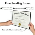 thumbnail image 4 of Americanflat 8.5x11 Front Loading Picture Frame with Shatter-Resistant Glass 6 Pack Metropolitan Photo - Black, 4 of 8