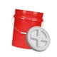 thumbnail image 5 of Cubo de 20 litros reutilizable, multifuncional y apilable para almacenar alimentos con tapa Rojo, 5 of 9