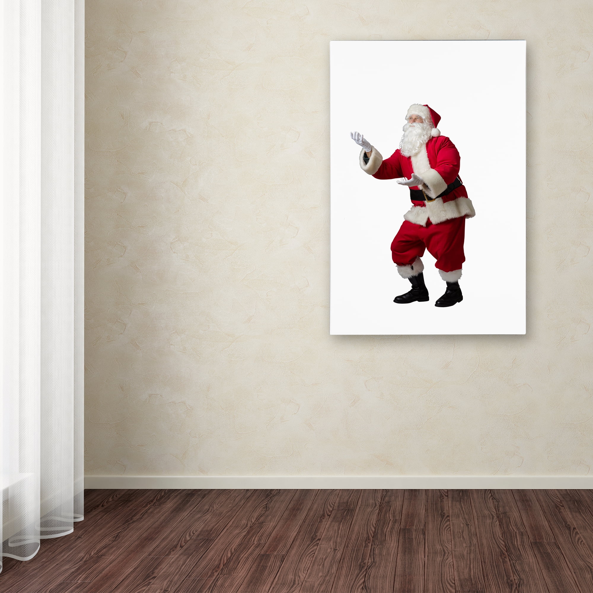 Trademark Fine Art 'Santa-juggling-12106' Canvas Art by Ed Wheeler