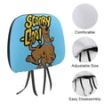 thumbnail image 3 of Scooby Doo Fun Car Headrest Cover Decor Vehicles Seat Pillow Cover Protector Accessories Auto Front/Rear Seats Head Rest Cover Universal Fit Most Cars Sedan SUV Van, 3 of 7
