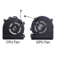 thumbnail image 2 of Ventiladores de refrigeración para CPU de portátil, DC 5 V, 0,5 A, 4 pines, compatible con radiador GPU para Spectrum X360 15-CH, 2 of 5