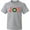 AC-Heather Grey, variant on Joy Christmas Ornament with Candy Cane Stripes Youth T-Shirt