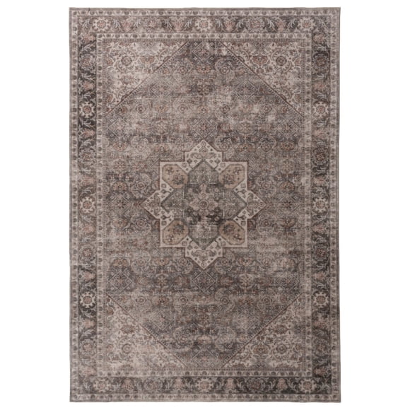 Tapete Decorativo Mocha Medallion 0.9 m x 1.5 m | Saffron Looms