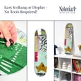 thumbnail image 4 of Modern Bouquet Skateboard Set, Acrylic Wall Art Die-Cut Easy-to-Hang Urban Inspired Art by Notoriart, 2 panel, 8" x 32", 4 of 7
