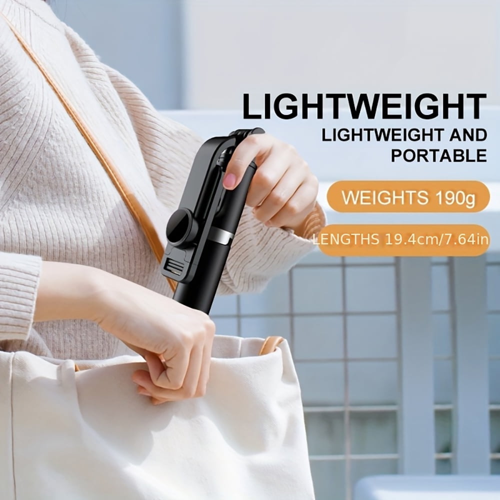 Selfie Stick, 40" Extendable Selfie Stick Tripod with Detachable Bluetooth Shutter Remote, Tripod for iphone and Android Phone Tripod, Black