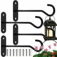 thumbnail image 2 of 4/10pcs Wall-Mounted Hook Flower Pot Holder Europe Vintage Iron Art Flower Stand Garden Decoration Wall Hanging Basket Bracket, 2 of 9