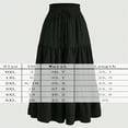 thumbnail image 4 of ZOELNIC Women's Plus Size Midi Skirt Elastic High Waisted Summer Pleated Beach Casual Skirts, 0XL-5XL, 4 of 4
