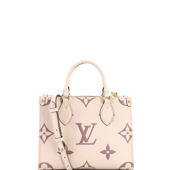 Pre-Owned OnTheGo Tote Bicolor Monogram Empreinte Giant PM By Rebag