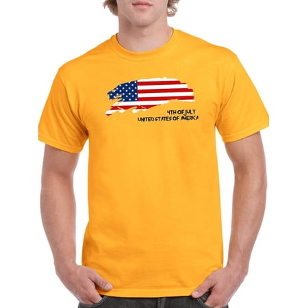 4Th Of July United States T-Shirt Men -Image by Shutterstock Male XX-Large