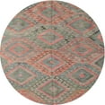 thumbnail image 1 of Ahgly Company Machine Washable Indoor Round Contemporary Rust Pink Area Rugs, 5' Round, 1 of 7