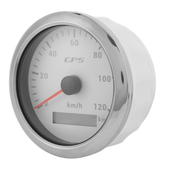 M Buder 85mm / 3.35 inches Marine Auto GPS Speedometer 120KM/H Gauge White