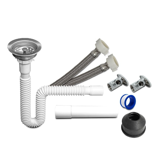 Kit Para Instalacion Fregadero Tarja Sencilla Miber gris
