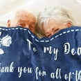 thumbnail image 4 of Gifts for Grandpa from Grandson or Granddaughter - Soft Flannel Hug Grandfather Throw Blanket Thanksgiving, Christmas, Birthday Gifts, 4 of 6