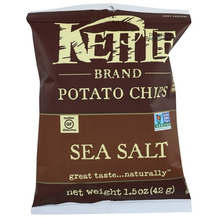 Kettle Brand Sea Salt Potato Chips, 1.5 oz, (Pack of 24)