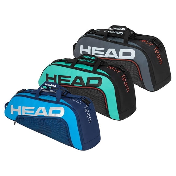 Head Tour Team 6R Combi Tennis Bag ( Black/Teal )