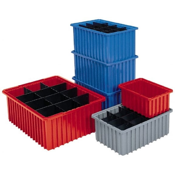 Akro-Mils 33224BLUE Akro-Grid Dividable Box Blue, Pack Of 6