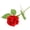 Red, variant on Aximioll 20.08 in Artificial Rose Floral Vine Stem, Blooming Red Blossom with Green Leaves, Single Stem Floral Accent for Tabletop Vases and Home Styling