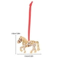 thumbnail image 6 of Dserfhy Pony Ornament Zodiac Animal Horse Pendant Rhinestone Christmas Tree Decoration Festive Holiday Decorations, 6 of 8