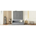 thumbnail image 5 of Newest Queen Size Murphy Bed Wall Bed with Cushion,Gray, 5 of 9