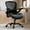 Black-type2, variant on HomeZeer Ergonomic Office Chair, Mesh Back Desk Chair with Flip up arms, Swivel Computer Chair with Lumbar Support, Black Fabric, 300lb