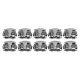 thumbnail image 2 of 10Pcs Cord Lock Stopper Clamp Locker For Drawstring Shoelaces Lace Locking End Tightener Zinc Alloy Spring Buckle Round, 2 of 8