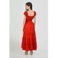 thumbnail image 3 of Vestido maxi campesino Roman Fashion /Juvenil, 14646 (Rojo) rojo G, 3 of 5