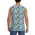 thumbnail image 4 of Uemuo Transport Pattern Men's Sleeveless T-Shirt,Muscle Athletic Tank Top, Moisture-wicking Quick-dry Breathable Classic Tee Top for Gym Run Outdoor Sports-Large, 4 of 8
