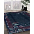 thumbnail image 2 of Ahgly Company Indoor Rectangle Abstract Blue Abstract Area Rugs, 2' x 5', 2 of 6