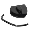 thumbnail image 4 of Front Spoiler Front Splitter Car Bumper Protector Front Spoiler Replacement Glossy Black For RevoZport Style Double Lip Front Spoiler Splitter Fit For MK7.5 R 2017‑2020, 4 of 8