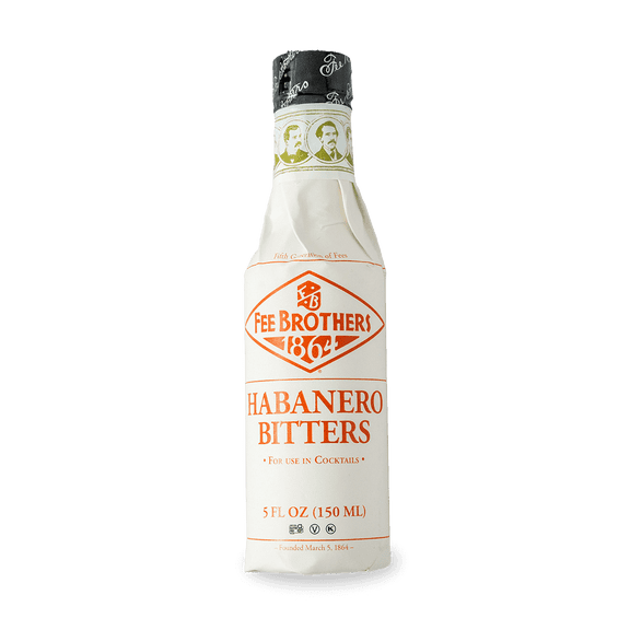 Fee Brothers Habanero Cocktail Bitters - Aromatic Cocktail Mixer & Concentrated Flavoring, Gluten Free, Vegan-Friendly, 5 fl oz