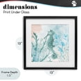 thumbnail image 4 of Stupell Industries Bohemian Seahorse Sea Swim Black Framed Print Under Glass, 13 x 13, by Kim Allen, 4 of 8