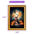 thumbnail image 5 of Happy Halloween Vampire Sphynx BOO with Pumpkins Fun and Spooky Acrylic Plaque with Wood Photo Frame Box Cat Lover Kitten Owner Gifts Idea Light Box - 00018, 5 of 5