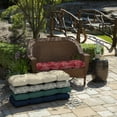 thumbnail image 5 of ARDEN Outdoor Wicker Settee Cushion, 41.5 x 18, Water Repellent, Fade Resistant 41.5 x 18, Red Leaf Palm, 5 of 7