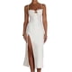 thumbnail image 5 of Lady High Slit Cami Dress Elegante Slim Fit Spaghetti Strap Summer Party Clubwear Hugtrwg Para estrenar, 5 of 7