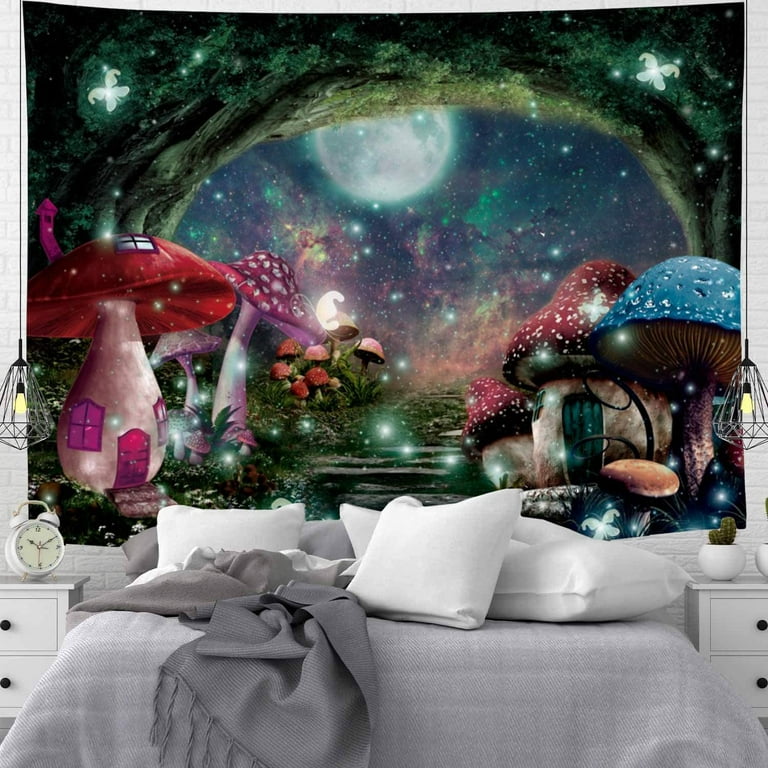 Mushroom forest online tapestry