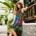 thumbnail image 2 of Fotbe Multicolored Beautiful Flower Vestido de Verano sin Mangas para Mujer – Vestido Midi Línea A, Estilo Camiseta Floral, Vestido Playero Casual y Fluido, 2 of 7