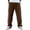 Coffee, variant on Men's American Vintage Vertical Stripe Corduroy Pants Loose Straight Leg Casual Trousers Army Green L